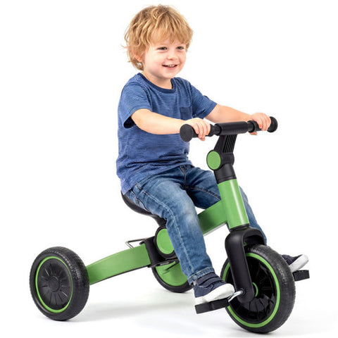 5-in-1 Foldable Toddler Tricycle with Removable Pedals
