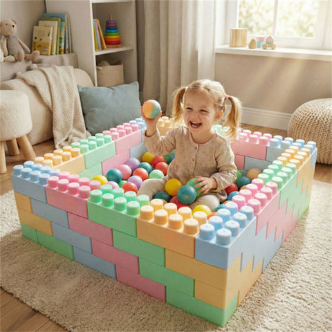 64-Piece BPA-Free Educational Building Blocks Set
