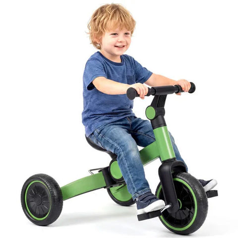 5-in-1 Foldable Toddler Tricycle with Removable Pedals