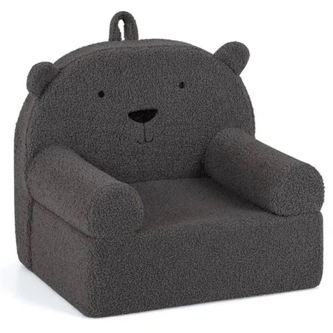 Bear-Shaped Kids Sofa Teddy Fleece Toddler Foam Chair