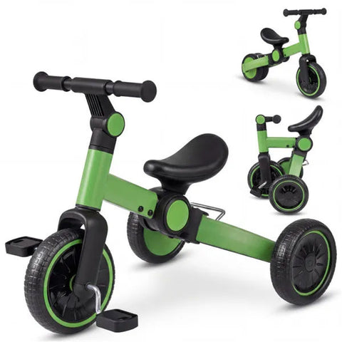 5-in-1 Foldable Toddler Tricycle with Removable Pedals