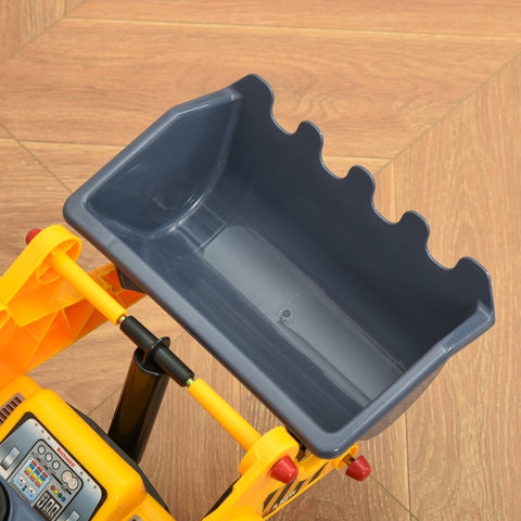 Kids Bulldozer Ride-On Toy with Controllable Digging Bucket