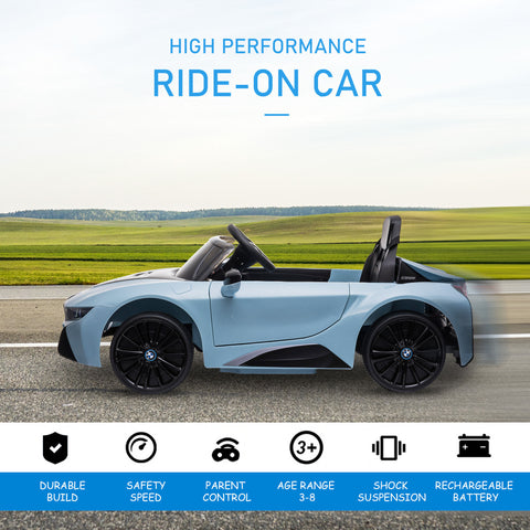 6V Battery Powered Kids Ride-On Coupe Electric Car Blue