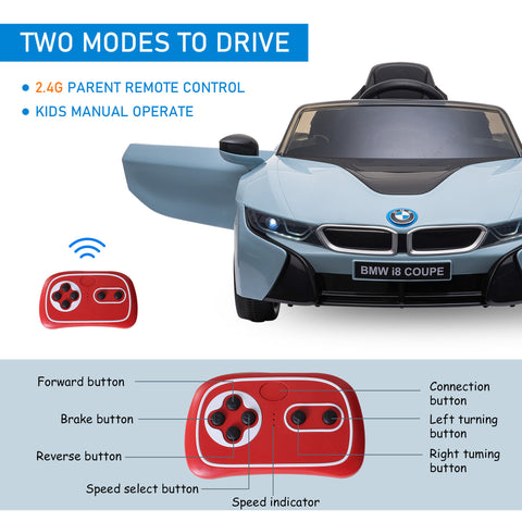6V Battery Powered Kids Ride-On Coupe Electric Car Blue