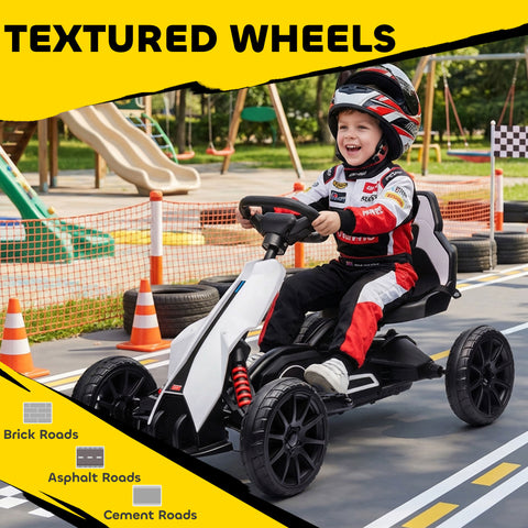 12V Electric Go Kart for Kids with Adjustable Speed