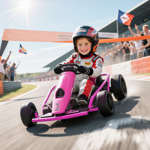 24V Electric Drift Ride-On Go Kart with 2 Speeds