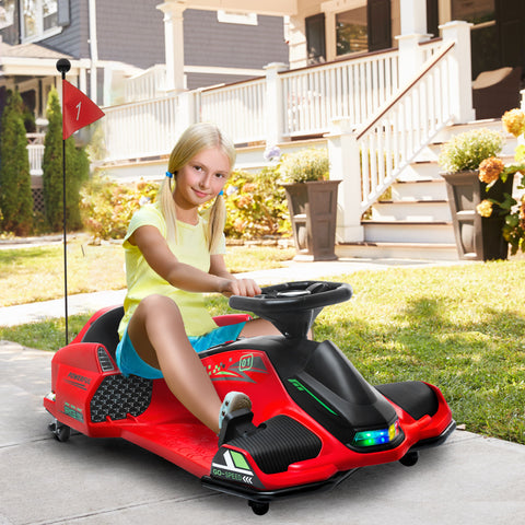 12V Electric Drifting Go-Kart with Music and Lights