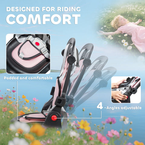 6-in-1 Foldable Toddler Tricycle with Push Handle