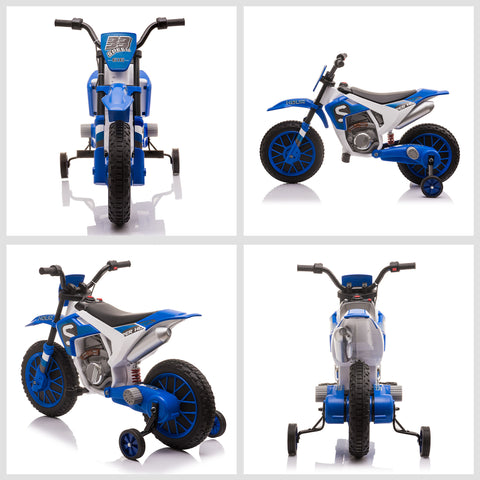 12V Kids Ride-On Motorcycle with Training Wheels | Electric Toy Bike