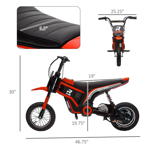 24V 350W Kids Electric Dirt Bike | 12-inch Ride-On Motorcycle