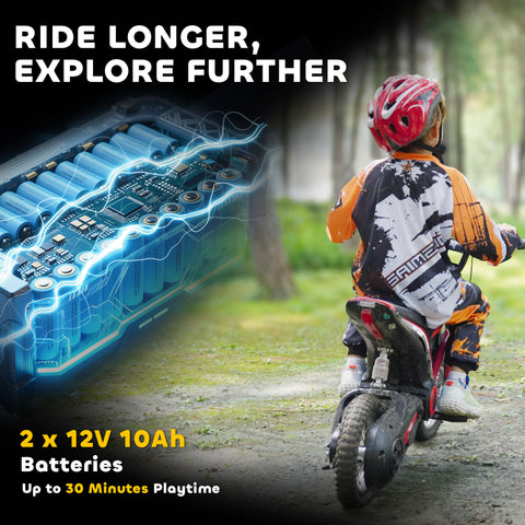 24V 350W Kids Electric Dirt Bike | 12-inch Ride-On Motorcycle