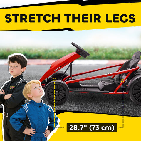 24V Electric Drift Go Kart for Kids Aged 8-12