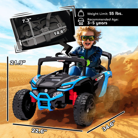 12V Kids Ride-On Truck Electric UTV Vehicle with Remote Control