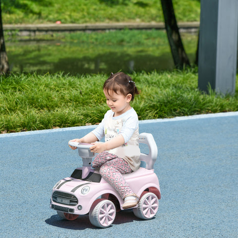 Foot-to-Floor Toddler Ride-On Sliding Car with Horn