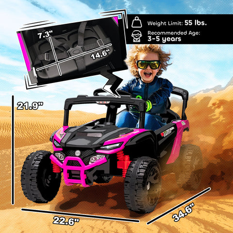 12V Battery Powered Electric Kids Ride On Truck UTV with Remote