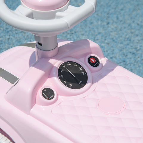 Foot-to-Floor Toddler Ride-On Sliding Car with Horn