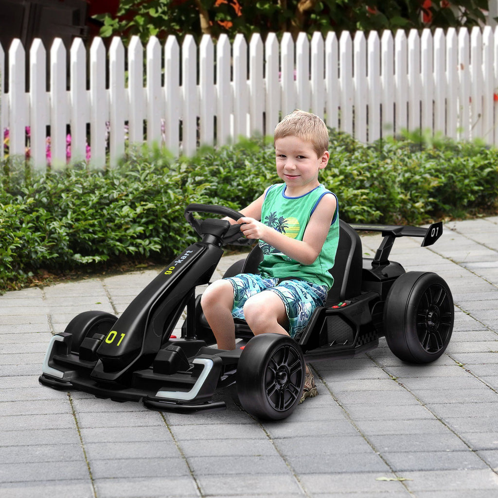 24V 7.5 MPH Electric Go-Kart with Adjustable Seat