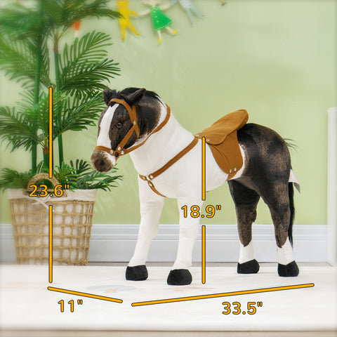Ride-On Horse Toy for Toddlers with Neighing Sound