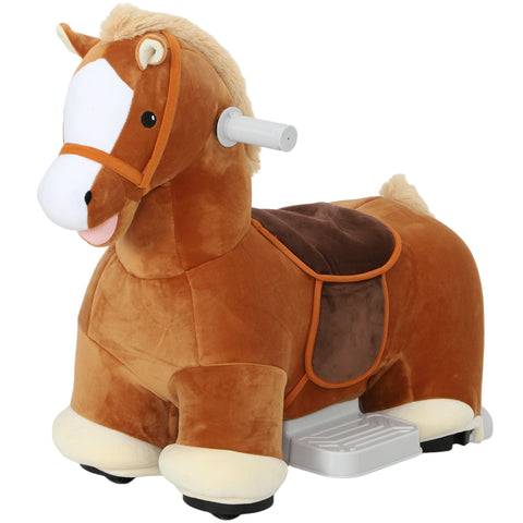 6V Battery Powered Ride on Plush Horse Toy