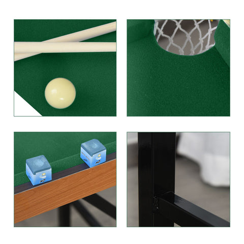 55-Inch Portable Folding Billiards Pool Table with Accessories