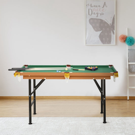 55-Inch Portable Folding Billiards Pool Table with Accessories
