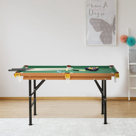 55-Inch Portable Folding Billiards Pool Table with Accessories