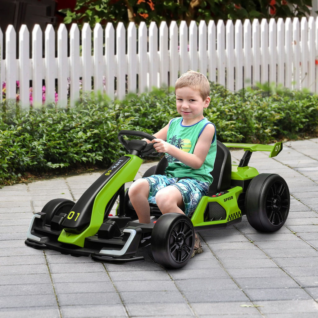 24V 7.5 MPH Electric Go Kart with Adjustable Seat