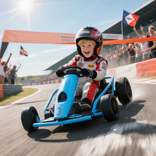 24V Electric Drift Go Kart for Kids Ages 8-12 with 2 Speeds
