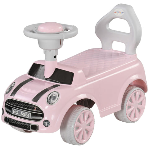 Foot-to-Floor Toddler Ride-On Sliding Car with Horn