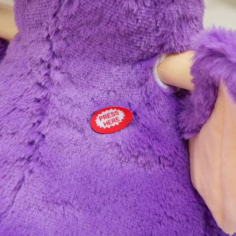 Kids Plush Dragon Rocking Horse with Sounds and Safety Belt