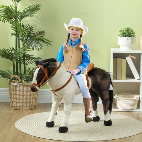 Ride-On Horse Toy for Toddlers with Neighing Sound