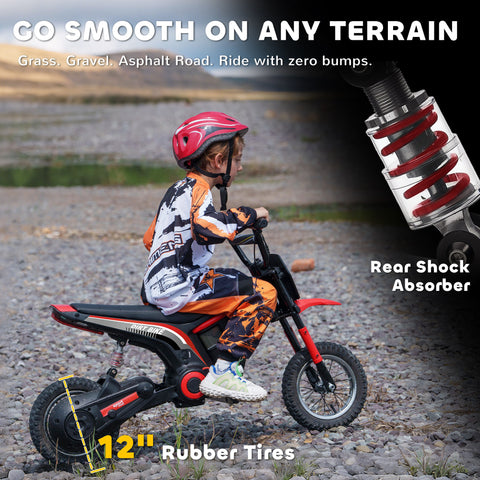 24V 350W Kids Electric Dirt Bike | 12-inch Ride-On Motorcycle