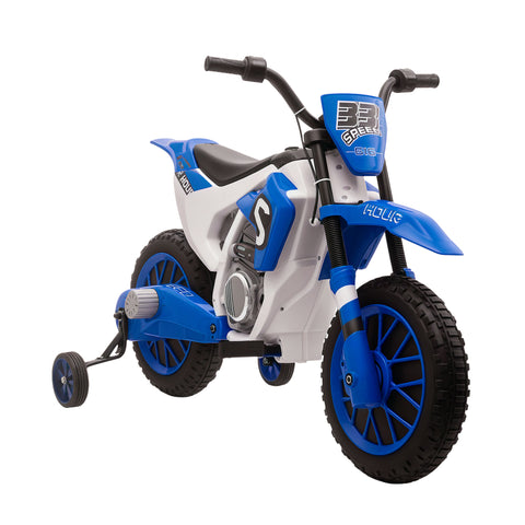 12V Kids Ride-On Motorcycle with Training Wheels | Electric Toy Bike