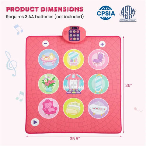 Kids Electronic Dance Mat with 5 Levels and 9 Demo Songs