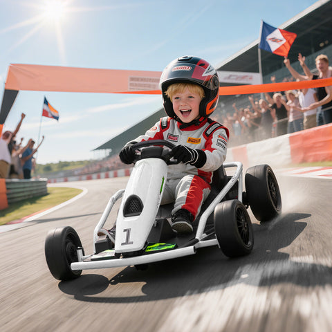 24V Electric Drift Ride-On Racing Go Kart with 2 Speeds