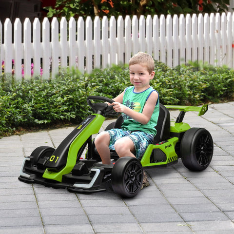 24V 7.5 MPH Electric Go Kart with Adjustable Seat