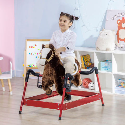 Kids Spring Rocking Horse with Interactive Sounds