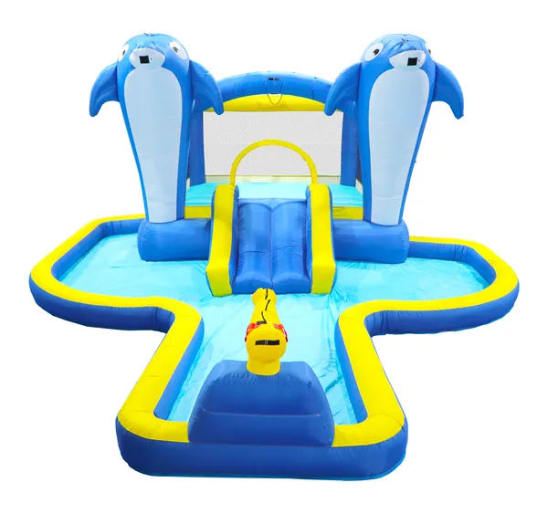 8-in-1 Inflatable Water Park Bounce House with Slide