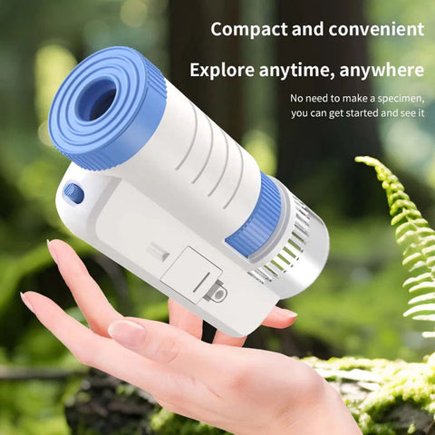 Kids' Handheld Optical HD Portable Microscope With LED Light