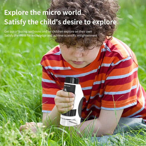 Kids Mini 50X-300X Handheld Portable Microscope