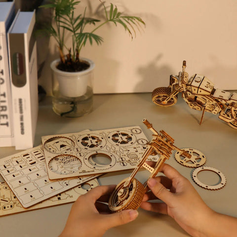 3D Wooden Puzzle Motorcycle Model Kit