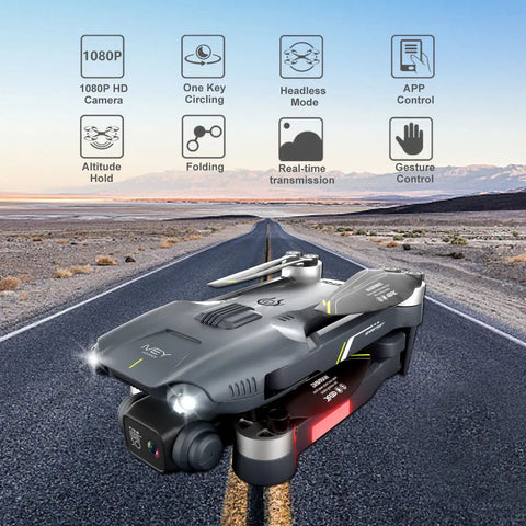 Foldable WiFi FPV Drone with 4K HD Dual Camera