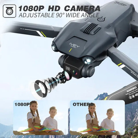 Foldable WiFi FPV Drone with 4K HD Dual Camera