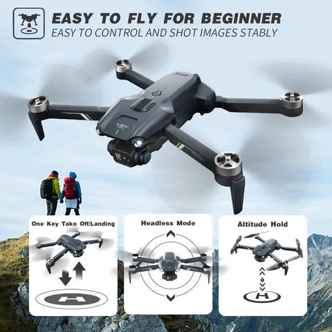 Foldable WiFi FPV Drone with 4K HD Dual Camera