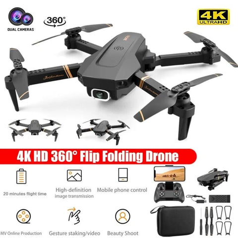 Foldable 1080P HD FPV Drone with Dual Camera and Modular Batteries
