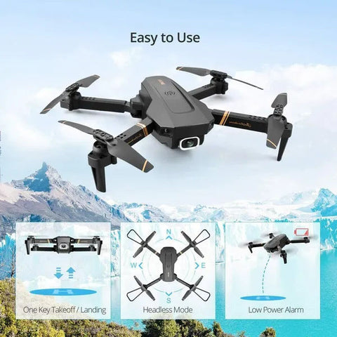 Foldable 1080P HD FPV Drone with Dual Camera and Modular Batteries