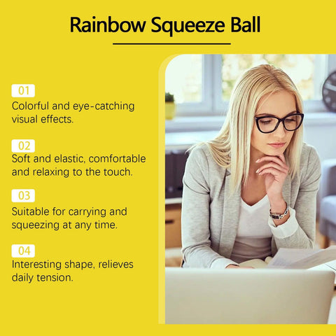 Rainbow Squeeze Ball, 1 Piece
