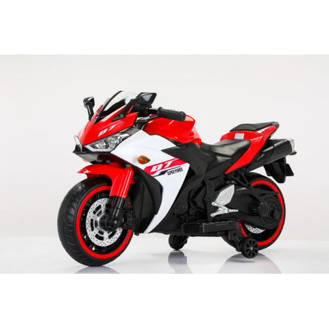 12V Kids Ride-On Electric Motorcycle with Training Wheels