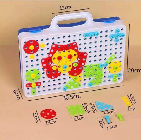 Creative Drill Screws Educational Building Blocks Set