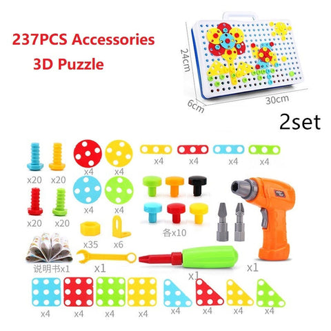 Creative Drill Screws Educational Building Blocks Set